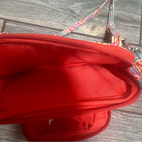 Vera Bradley Paisley in Paradise Small Crossbody Purse Phone Bag Built in Wallet - Picture 7 of 11